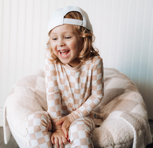 sandy-checkers-dream-set Dream-Big-Little-Co-pajama-baby-blanket