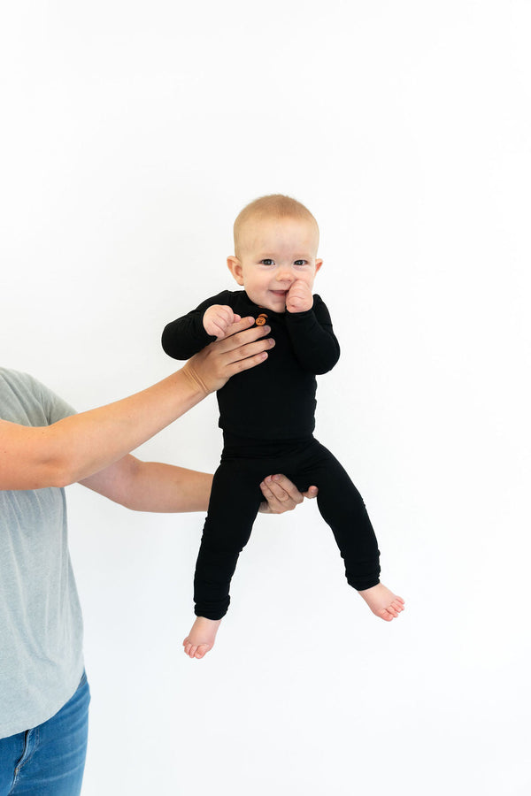 black-infant-2-piece-bamboo-set Laree & Co - Sophia's StyleBaby Clothes-1