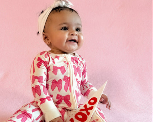 hot-pink-bows-zippy Boosh Baby - Sophia's Style-4