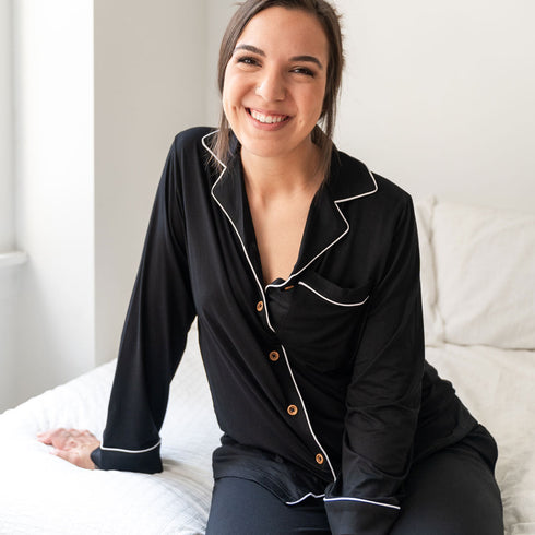 allie-black-bamboo-womens-luxe-lounge-set Laree & Co - Sophia's StyleWomen's Lounge-1