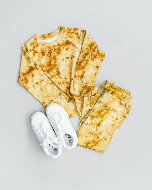 mustard-tie-dye-jogger-set-Laree + Co. at Sophia's Style-1