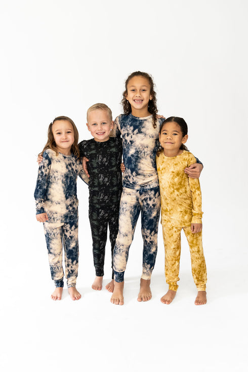 blue-tie-dye-2-piece-pajama-set- at Sophia's Style-5