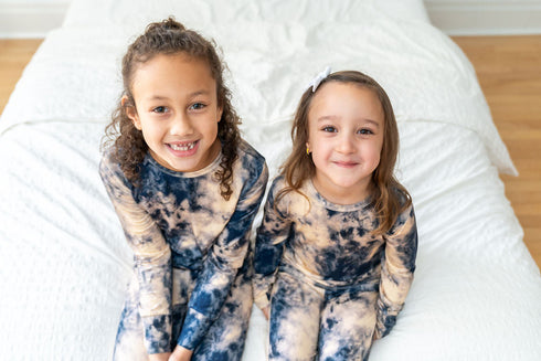 blue-tie-dye-2-piece-pajama-set- at Sophia's Style-7