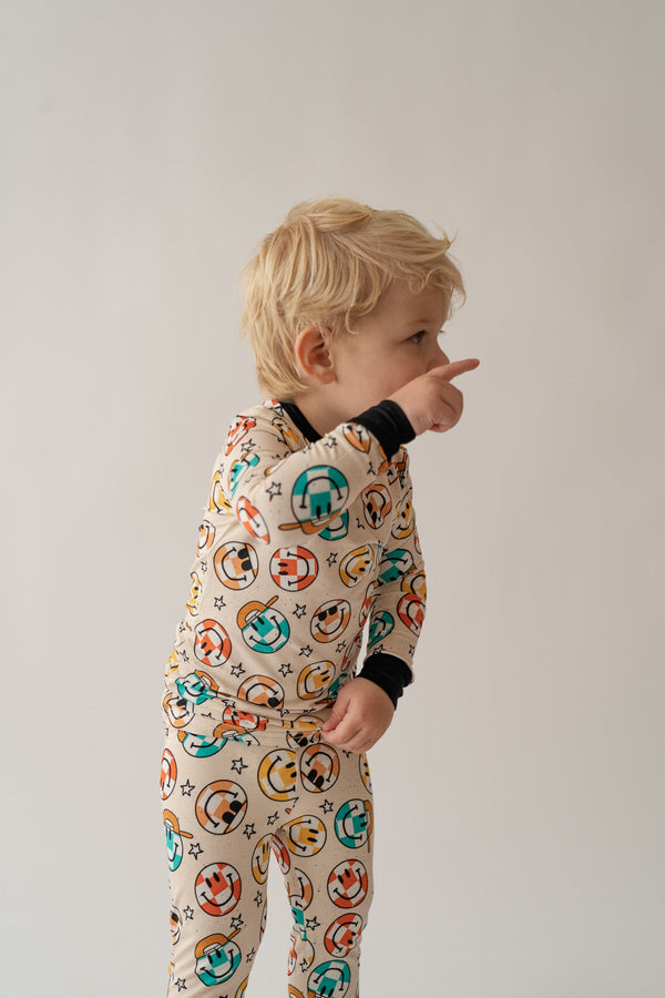 smiley-check-2-piece-pjs House-of-henry-Sophia's Style-1