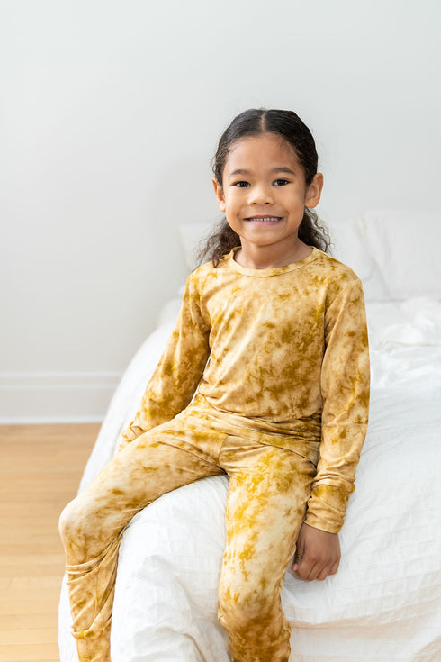 mustard-tie-dye-2-piece-pajama-set- at Sophia's Style-3