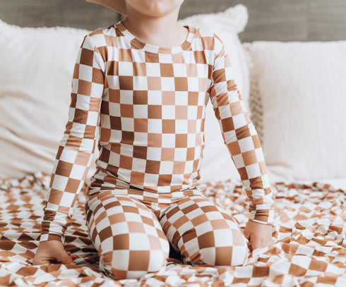 chestnut-checkers-dream-set Dream-Big-Little-Co-pajama-baby-blanket