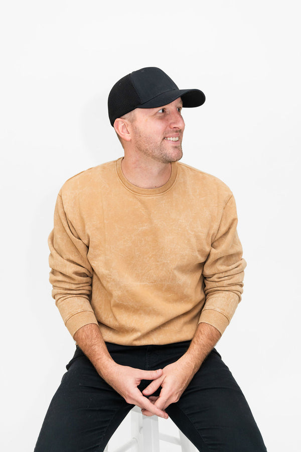 honey-acidwash-adult-sweatshirt-Laree + Co. at Sophia's Style-1