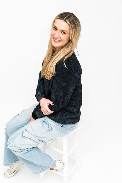 onyx-acidwash-adult-sweatshirt- at Sophia's Style-2