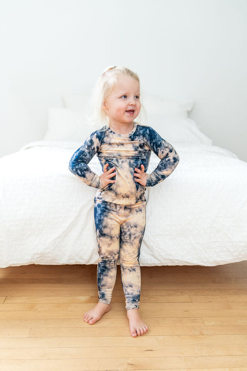 blue-tie-dye-2-piece-pajama-set-Laree + Co. at Sophia's Style-1