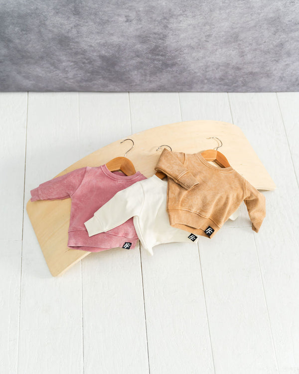 rose-acidwash-kids-sweatshirt-Laree + Co. at Sophia's Style-1