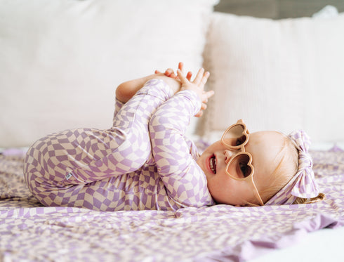 plum-wavy-checkers-dream-romper Dream-Big-Little-Co-pajama-baby-blanket