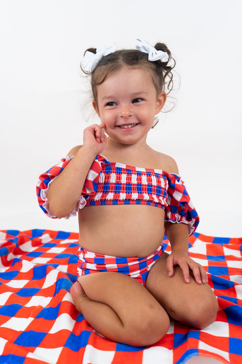red-white-truman-dream-off-the-shoulder-swim-suit Dream-Big-Little-Co-pajama-baby-blanket