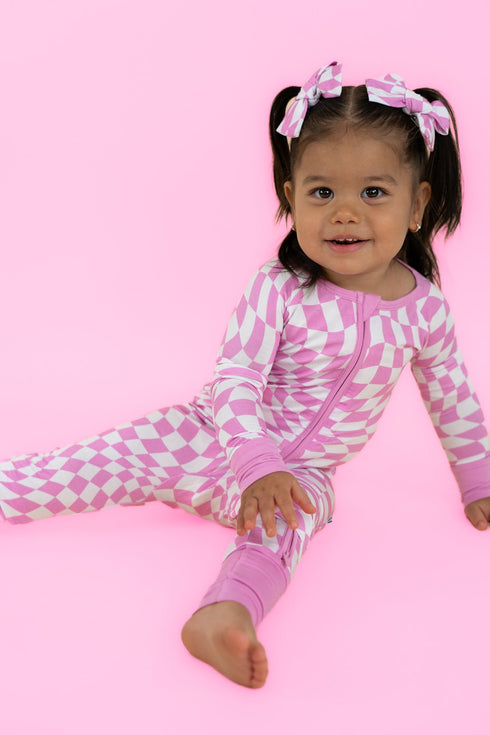 bubblegum-wavy-checkers-dream-romper Dream-Big-Little-Co-pajama-baby-blanket