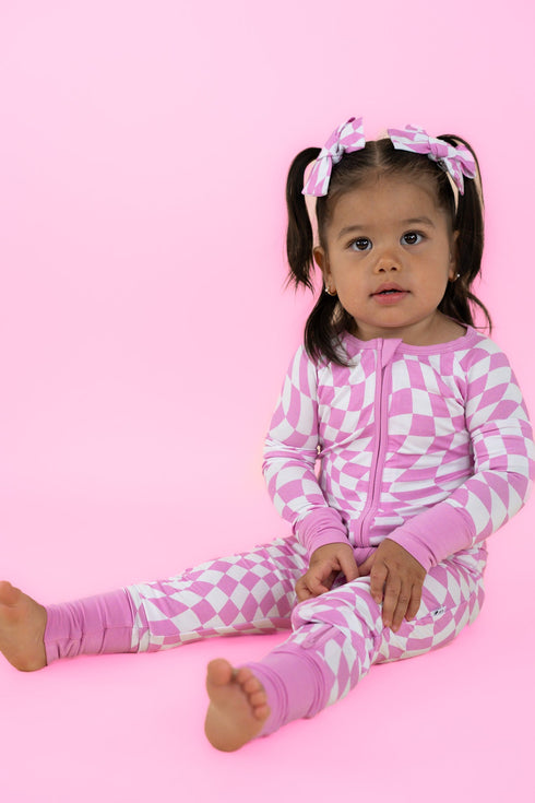 bubblegum-wavy-checkers-dream-romper Dream-Big-Little-Co-pajama-baby-blanket