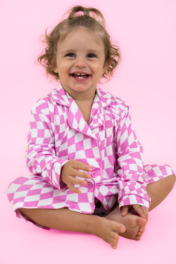 bubblegum-wavy-checkers-girls-dream-gown Dream-Big-Little-Co-pajama-baby-blanket