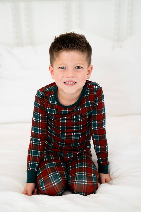 christmas-tartan-plaid-two-piece-set-Sophia's Style-4