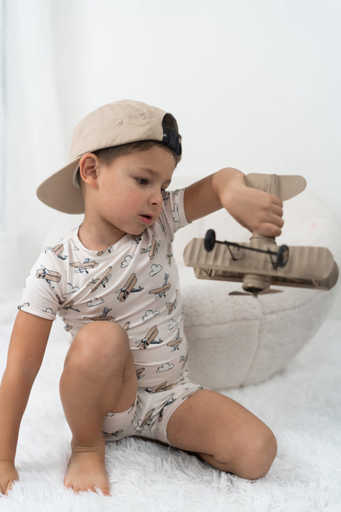 plane-fun-dream-short-set Dream-Big-Little-Co-pajama-baby-blanket