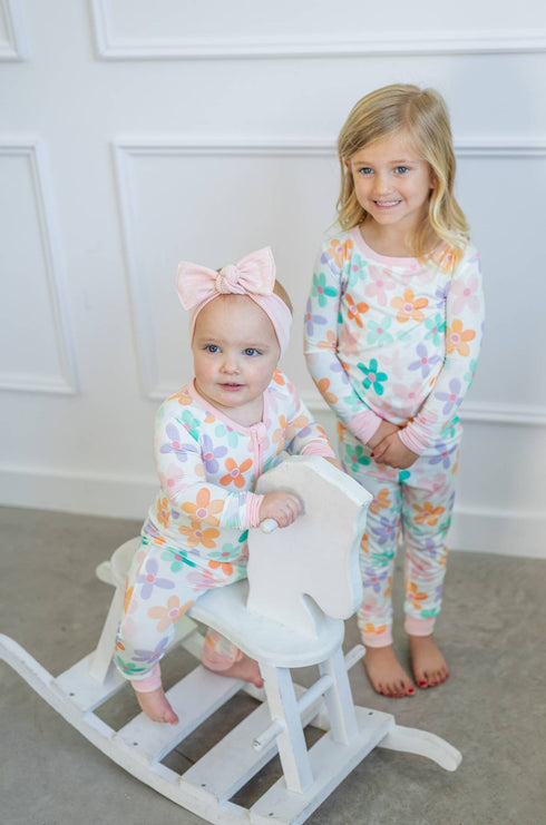 retro-daisy-two-piece-pajama-set Boosh Baby - Sophia's Style-3