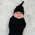 black-swaddle-hat-set Laree & Co - Sophia's StyleSwaddles-1