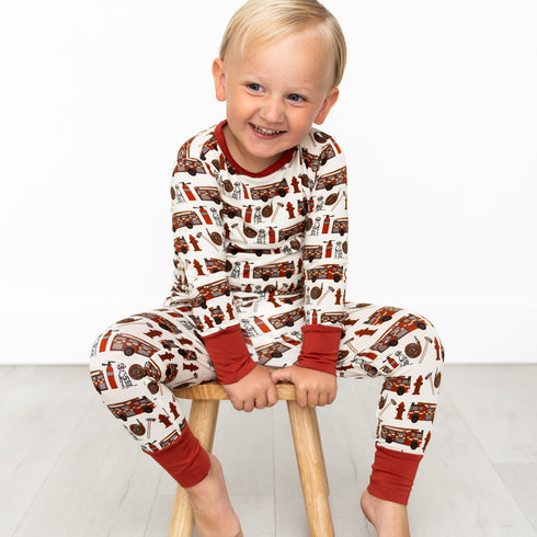 alcaous-fire-trucks-bamboo-2-piece-long-sleeve-set Laree & Co - Sophia's Style-4