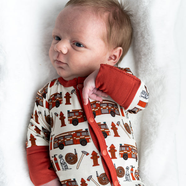 alcaous-fire-trucks-bamboo-convertible-footie Laree & Co - Sophia's StyleFootie-1