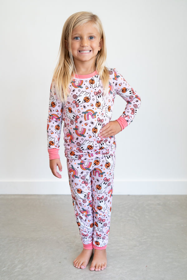 spooky-sweet-ghosts-two-piece-pajama-set Boosh Baby - Sophia's Style-1