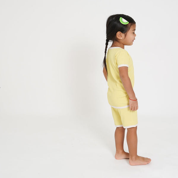 lemon-meringue-yellow-ribbed-short-set Big Dreams Little Jammie Session Sophia's Style-1