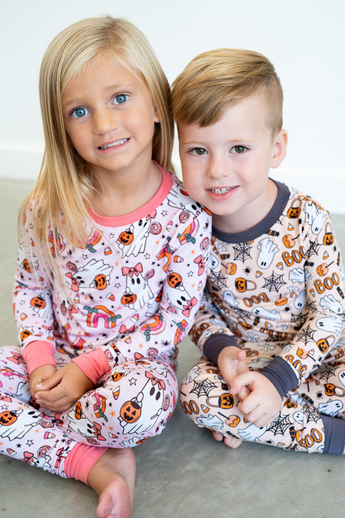 spooky-sweet-ghosts-two-piece-pajama-set Boosh Baby - Sophia's Style-5