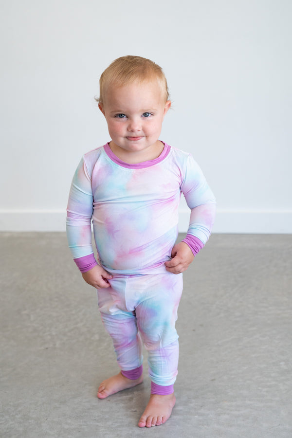cotton-candy-tie-dye-two-piece-pajama-set Boosh Baby - Sophia's Style-1
