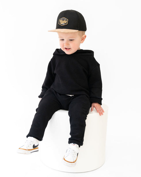 onyx-waffle-knit-joggers Laree & Co - Sophia's StyleJogger Sets-1