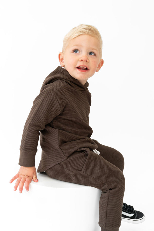 cocoa-waffle-knit-joggers Laree & Co - Sophia's StyleJogger Sets-1