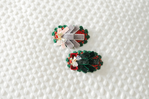christmas-tree-hair-clip Big Dreams Little Jammie Session Sophia's Style-1