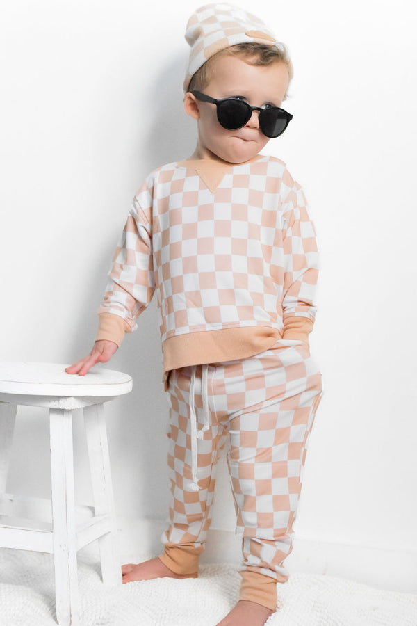 sandy-checkers-dream-jogger Dream-Big-Little-Co-pajama-baby-blanket
