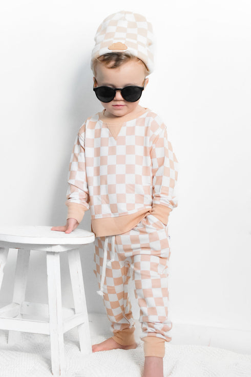sandy-checkers-dream-jogger Dream-Big-Little-Co-pajama-baby-blanket
