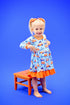christmas-car-long-sleeve-ruffle-milk-silk-dress Great Lakes kids - Sophia's Style-1