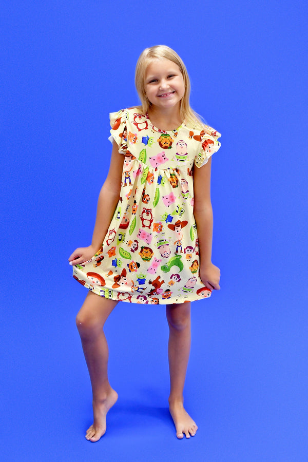 friend-in-me-flutter-milk-silk-dress Great Lakes kids - Sophia's StyleFlutter Dress-1