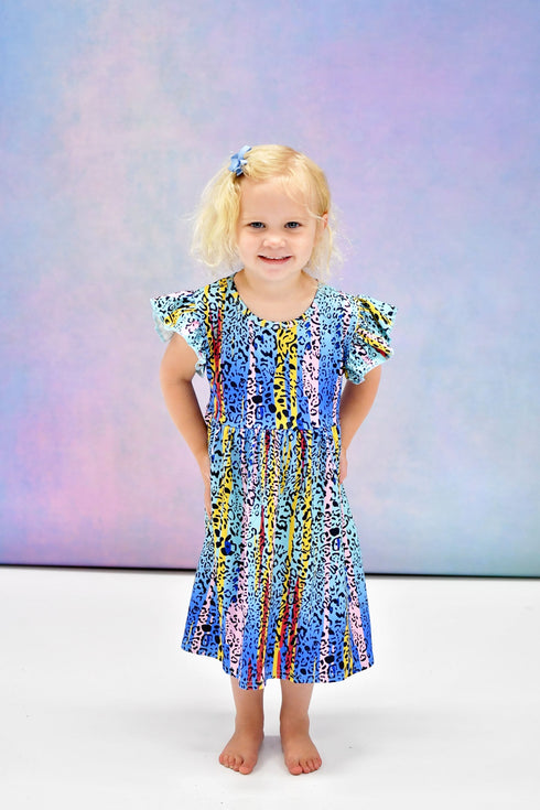 wild-blue-milk-silk-long-flutter-dress Great Lakes kids - Sophia's Style-1