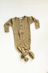 newborn-knotted-gown-and-hat-set-army-green-olive-green-newborn-clothes-for-boys-Sophia's Style-5