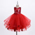 Girls Sequin Floral Tulle Easter & Party Dress – Floor Length Girls Gown 3-12