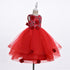 Girls Sequin Floral Tulle Easter & Party Dress – Floor Length Girls Gown 3-12