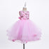 Girls Sequin Floral Tulle Easter & Party Dress – Floor Length Girls Gown 3-12