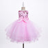 Girls Sequin Floral Tulle Easter & Party Dress – Floor Length Girls Gown 3-12
