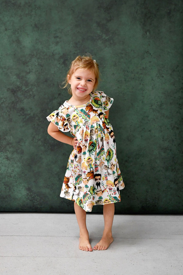 dino-park-milk-silk-flutter Great Lakes kids - Sophia's StyleFlutter Dress-1