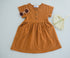 Button Twirl Dress - Honey
