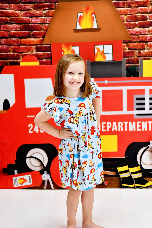 firefighter-inspired-flutter-milk-silk-dress Great Lakes kids - Sophia's StyleFlutter Dress-1
