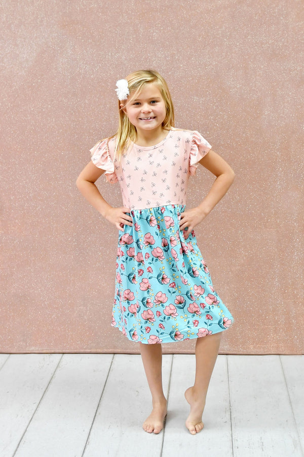 in-bloom-long-flutter-milk-silk-dress Great Lakes kids - Sophia's Style-1