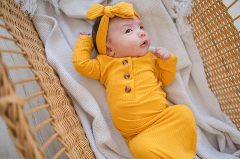 knotted-baby-gown-ribbed-mustard Presley Couture at Sophia's Style--3