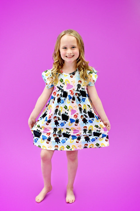 spindle-princess-flutter-milk-silk-dress Great Lakes kids - Sophia's StyleFlutter Dress-1
