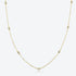 cosmic-halo-bezel-dainty-necklace-with-7-round-cut-cubic-zirconia-Sophia's StyleNecklaces-1
