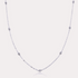 cosmic-halo-bezel-dainty-necklace-with-7-round-cut-cubic-zirconia-Sophia's Style-2